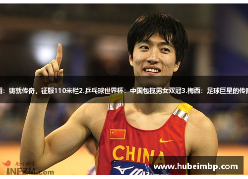 1.刘翔：铸就传奇，征服110米栏2.乒乓球世界杯：中国包揽男女双冠3.梅西：足球巨星的传奇之路